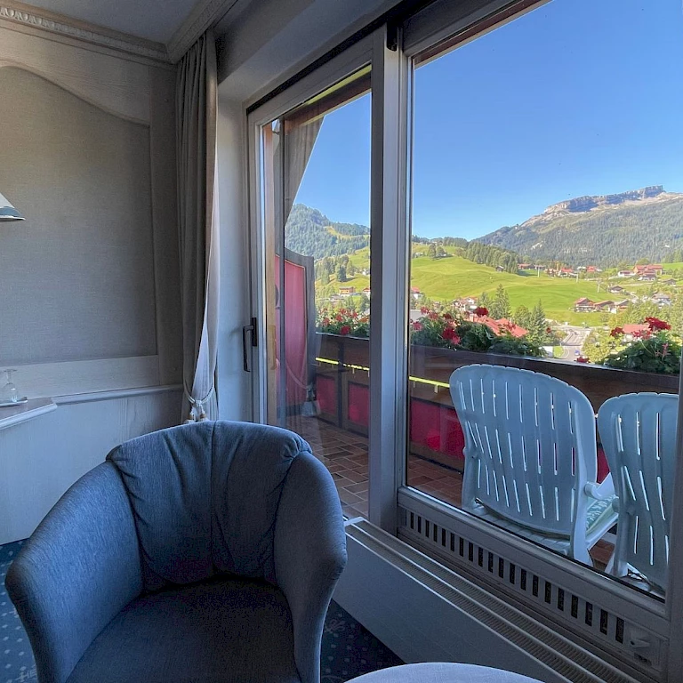 Balkon mit wunderschönem Bergblick Genießerhotel Rupp
