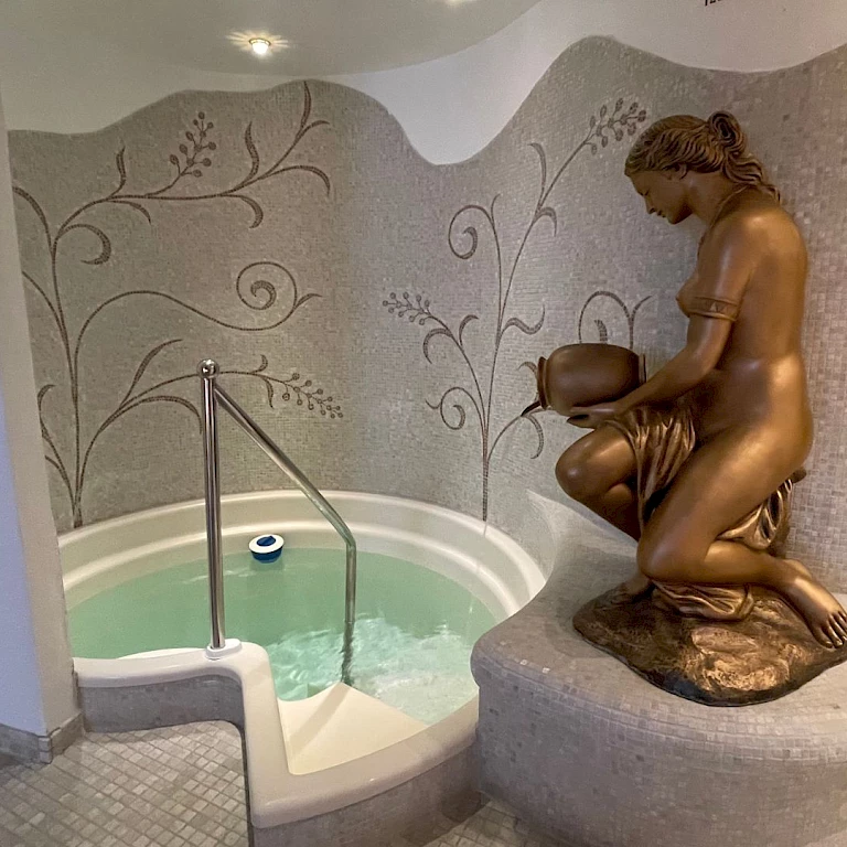 Tauchbecken in der Sauna Genießerhotel Almhof Rupp